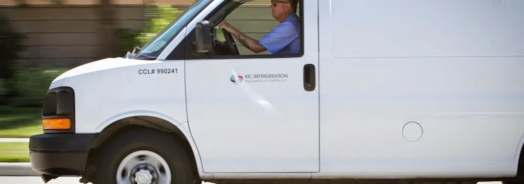 KIC Refrigeration service vehicle serving Dunmore area